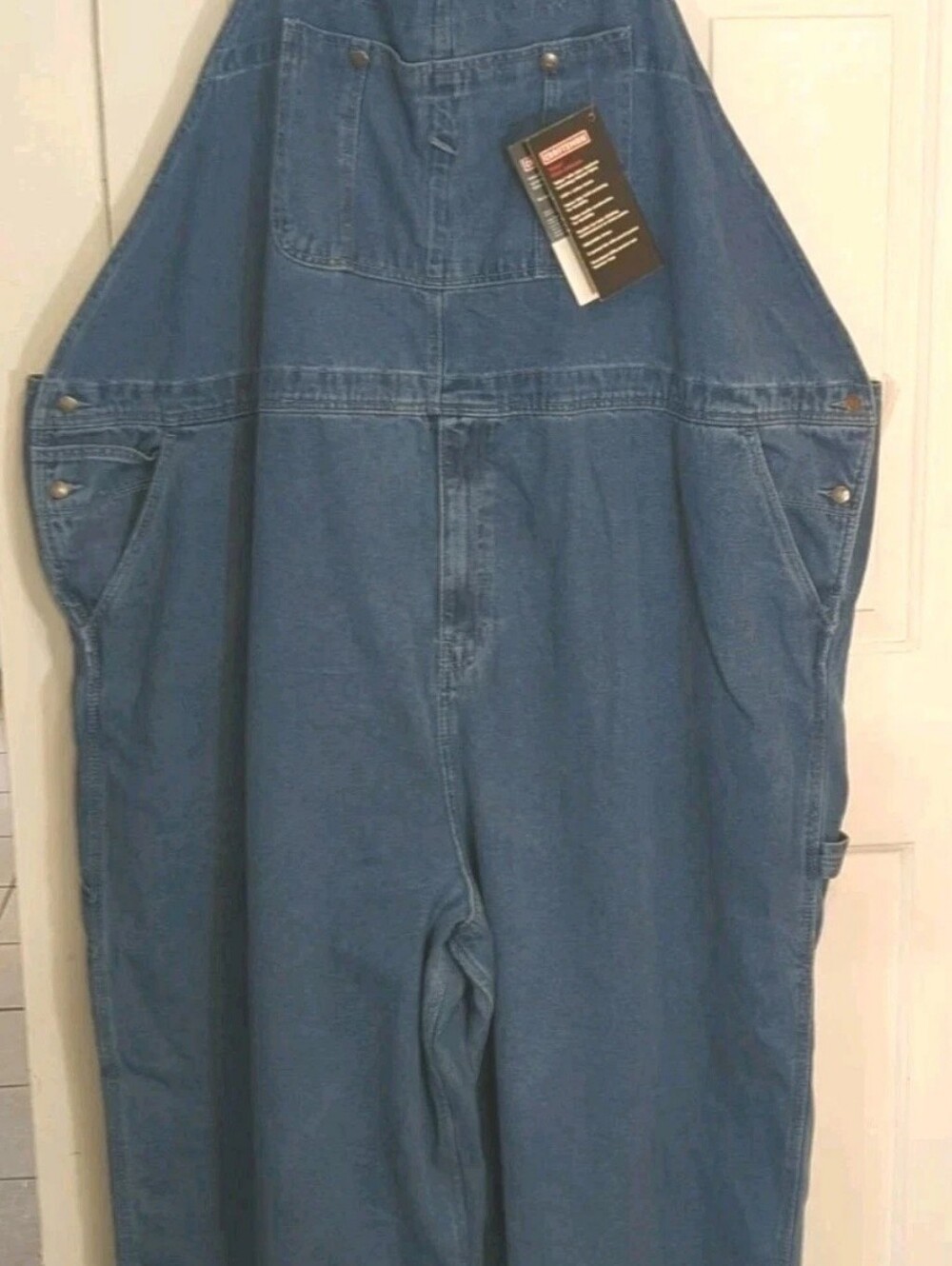 Craftsman Denim Overall 54" X 30" With Teflon New With Tags Medium Wash Denim